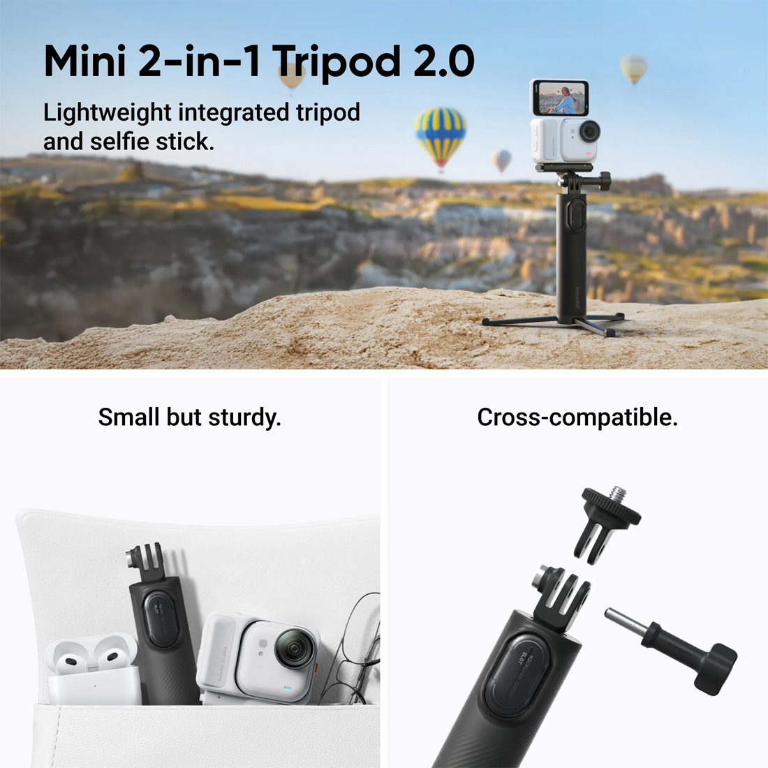 Экшн-камера Insta360 GO Ultra Creator Bundle Midnight Black