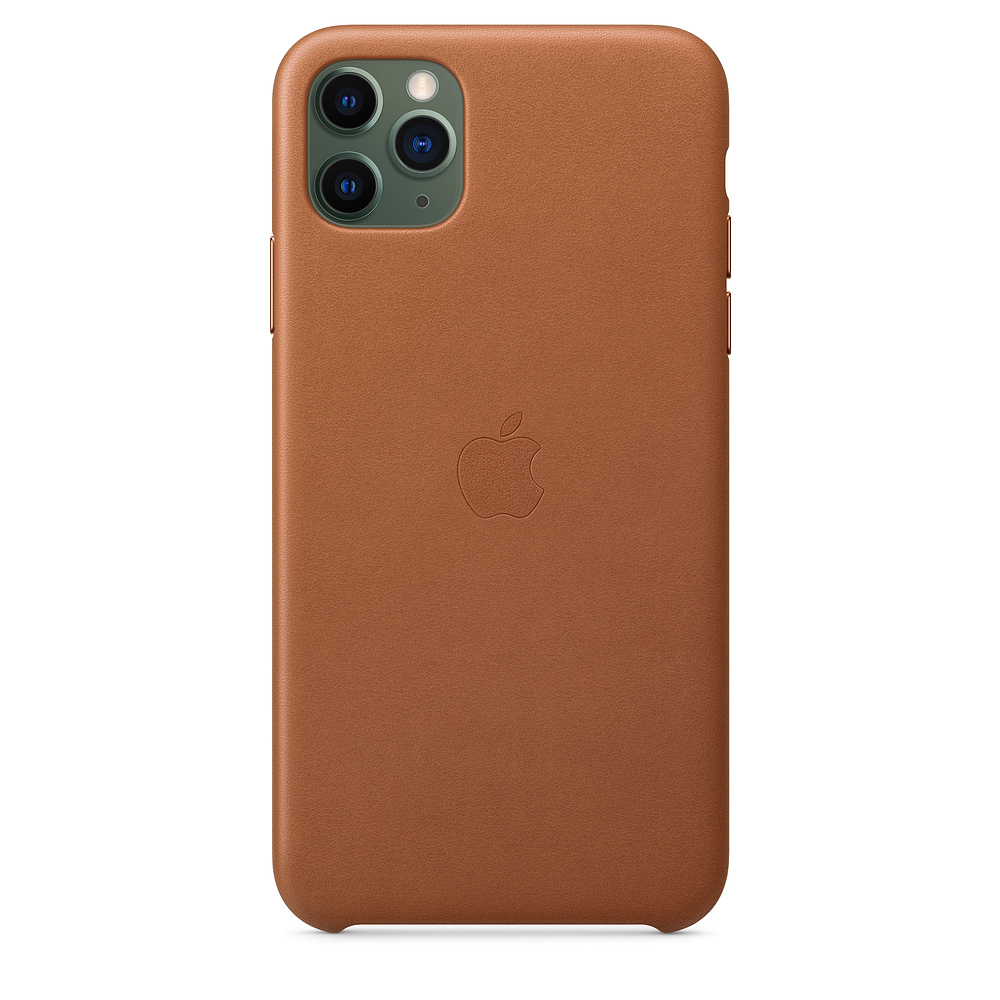 Кожаный чехол Apple iPhone 11 Pro Max Leather Case - Saddle Brown (MX0D2ZM/A) для iPhone 11 Pro Max