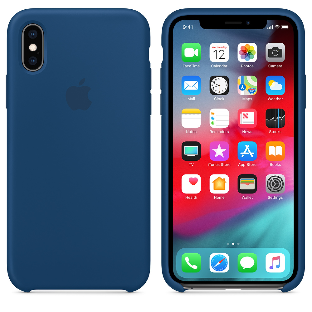 Силиконовый чехол Apple iPhone XS Silicone Case - Blue Horizon (MTF92ZM/A) для iPhone XS