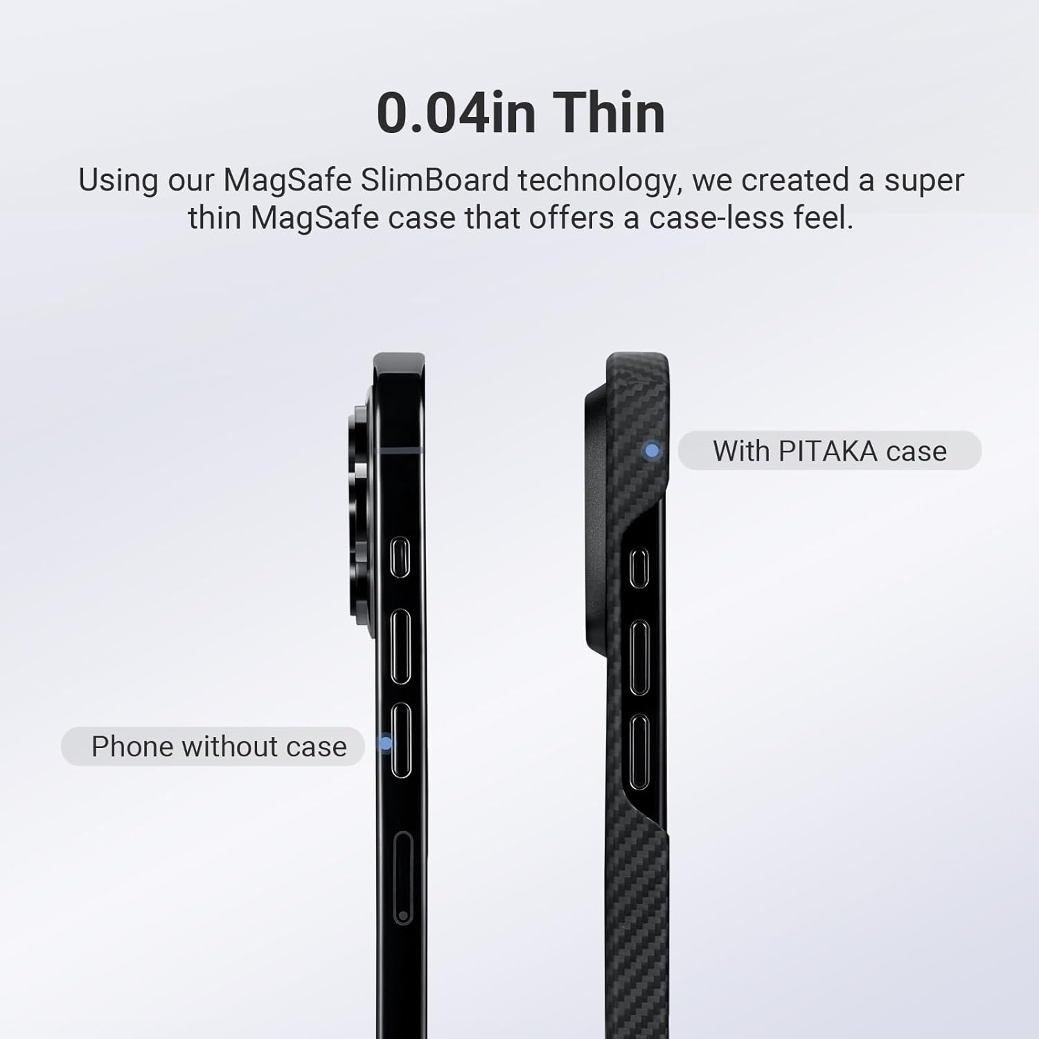 Чехол Pitaka MagEZ Case 4 для iPhone 15 Pro (6.1) Black/Grey Twill