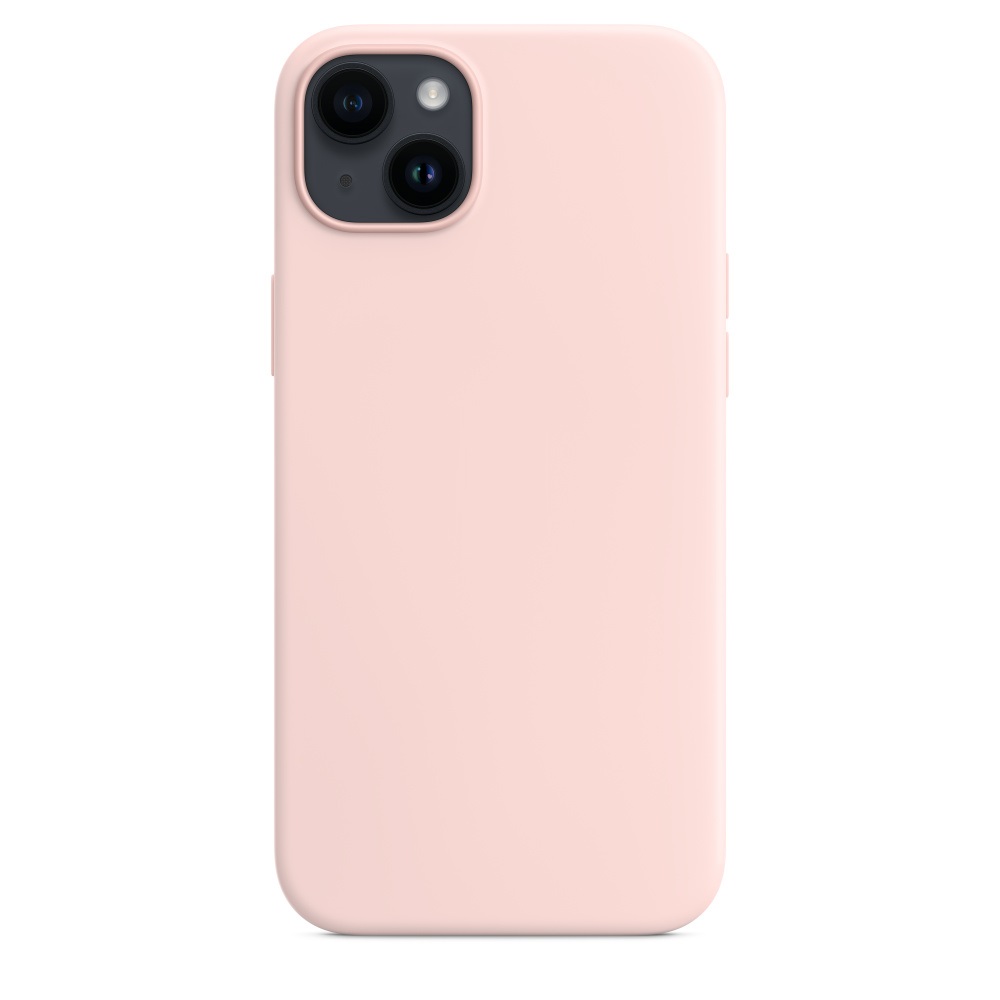 Силиконовый чехол Naturally Silicone Case with MagSafe Chalk Pink для iPhone 14 Plus