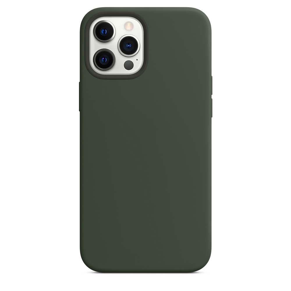 Силиконовый чехол Naturally Silicone Case with MagSafe Cyprus Green для iPhone 12/12 Pro