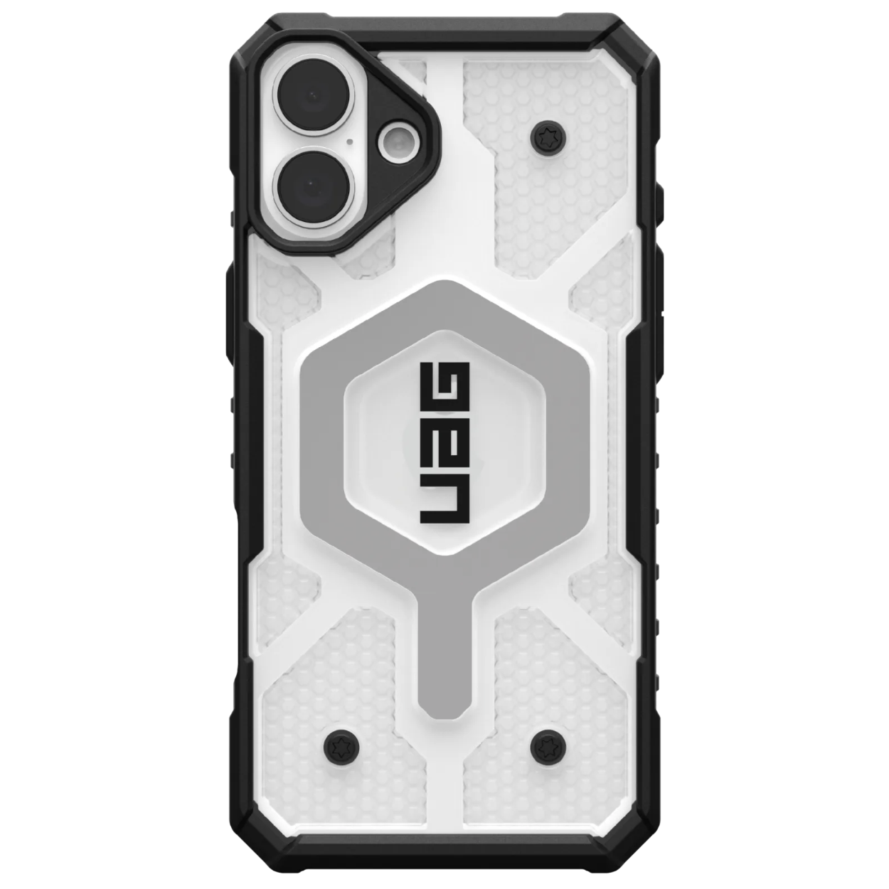 Противоударный защитный чехол UAG Pathfinder Clear MagSafe для iPhone 16 Plus Ice/Silver