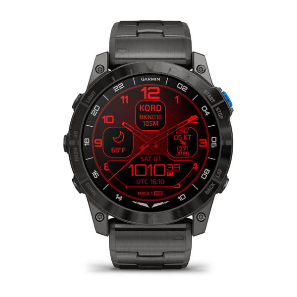 Умные часы Garmin D2 Mach 1 Pro Aviator smartwatch with vented titanium bracelet (010-02804-81)