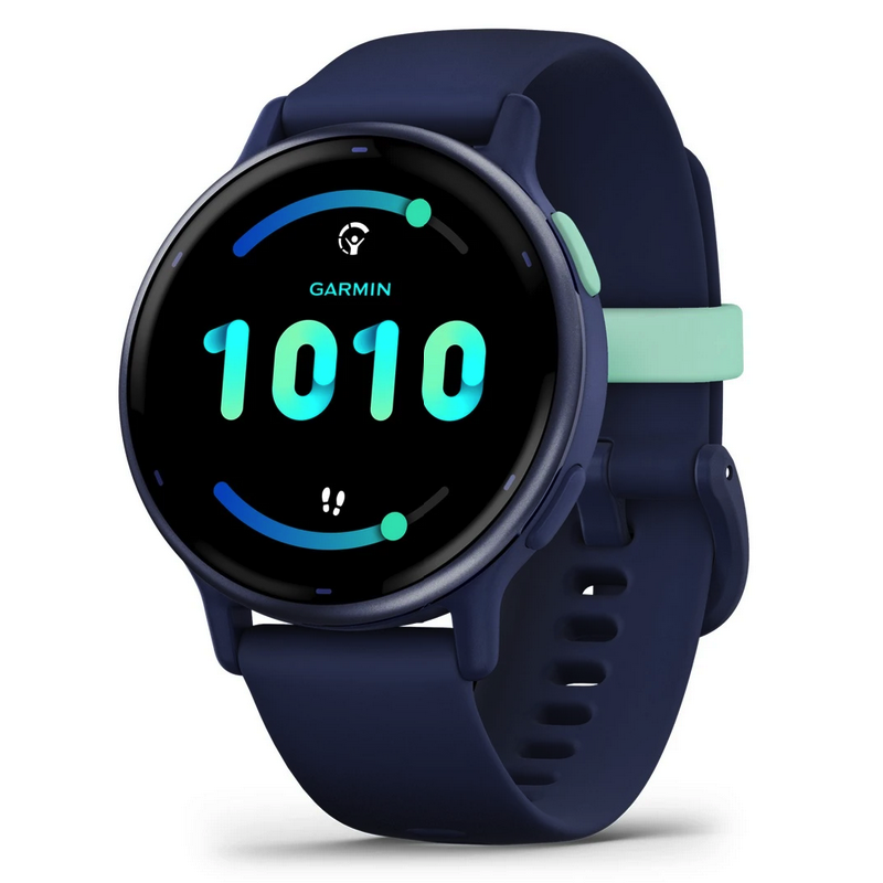 Умные часы Garmin vivoactive 5 Metallic navy Aluminium bezel with navy case and silicone band (010-02862-12)