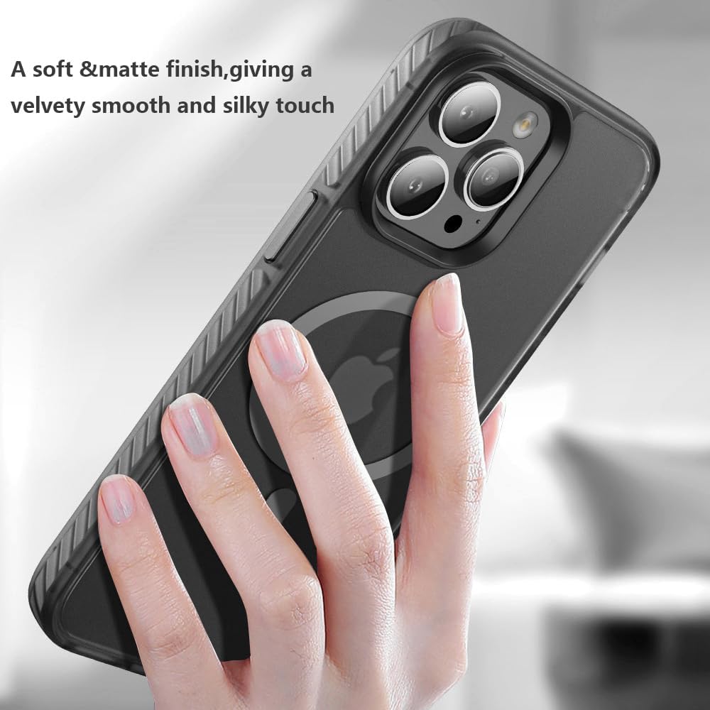 Чехол Gurdini Nano Series with Magsafe Black для iPhone 15 Pro