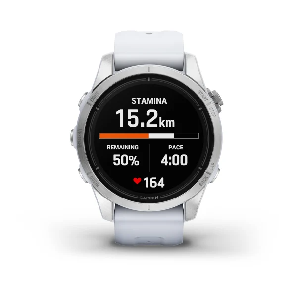 Умные часы Garmin epix Pro (Gen 2) – Standard Edition - 42 mm Silver with Whitestone Band (010-02802-01)