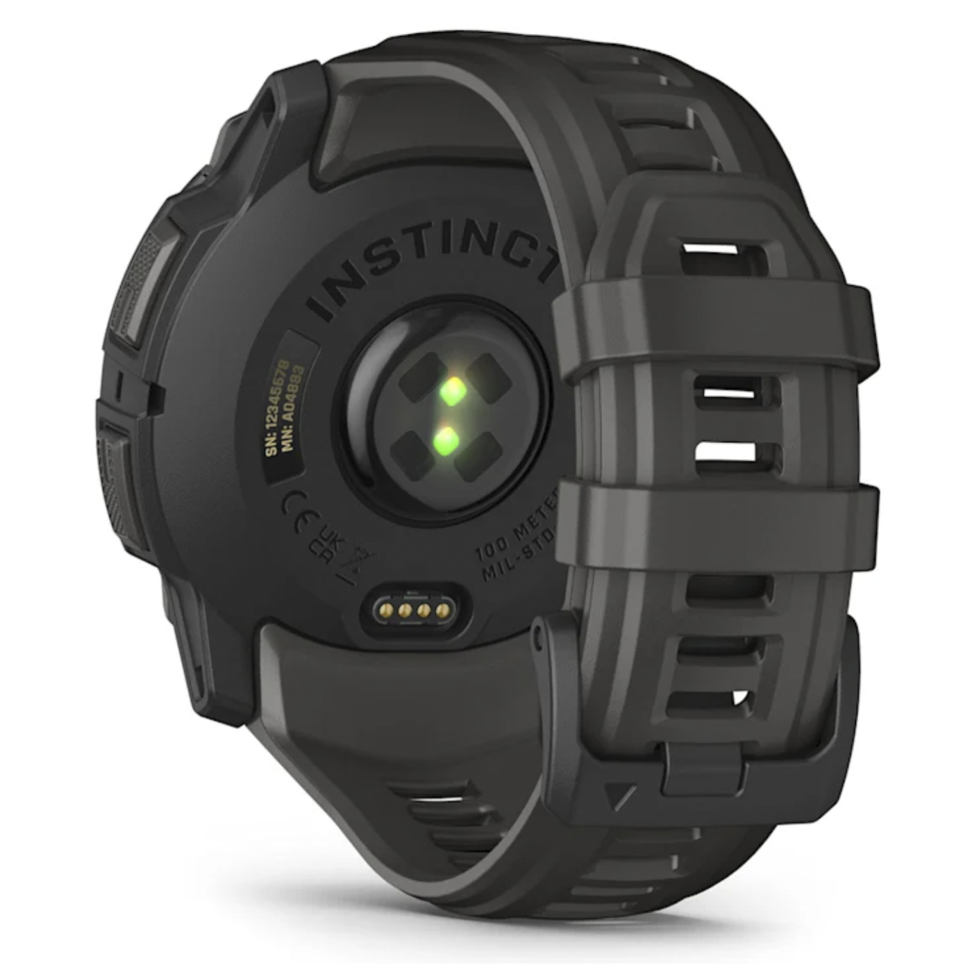 Умные часы Garmin Instinct 3 – 50 mm, AMOLED Black with Charcoal Band (010-03020-00)