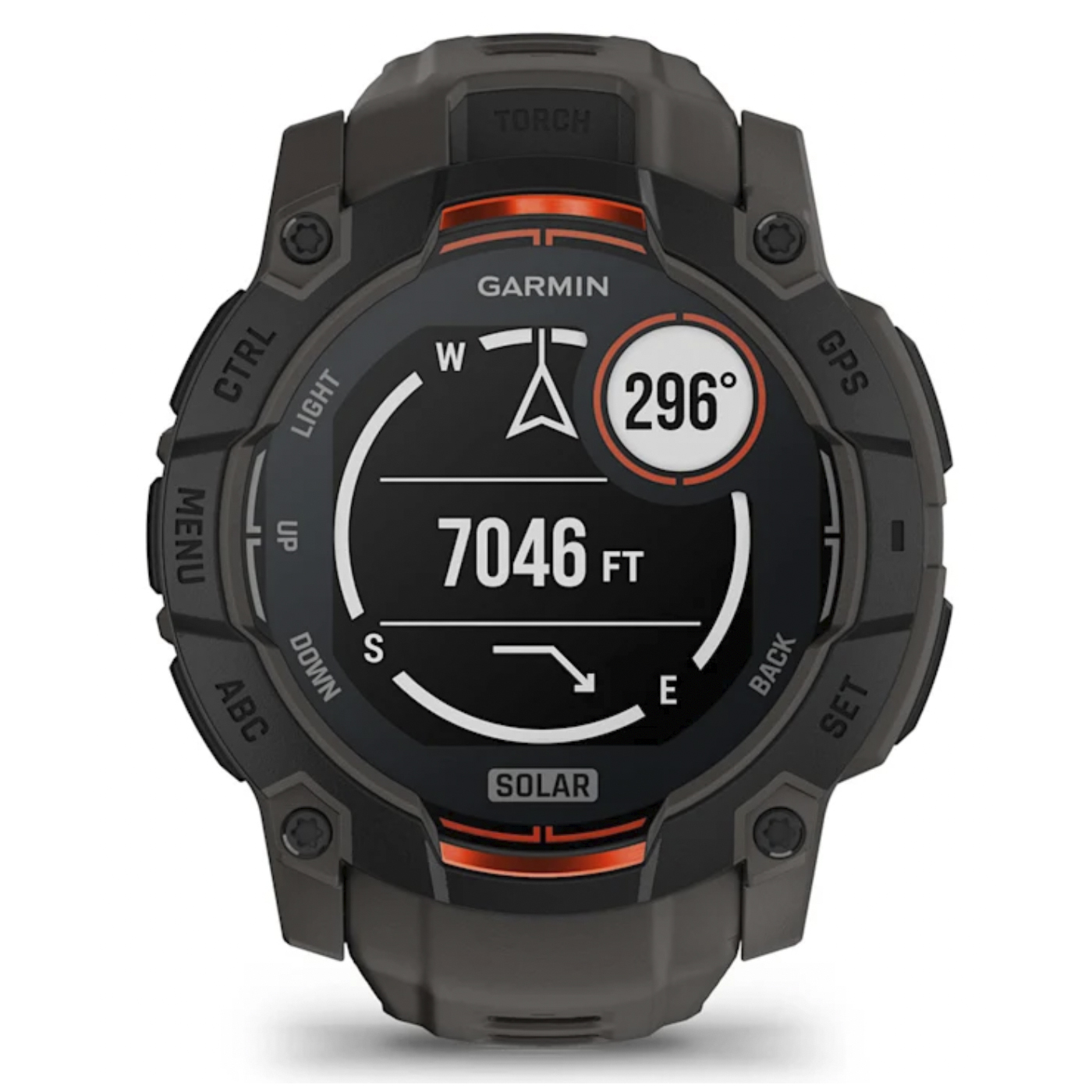Умные часы Garmin Instinct 3 – 50 mm, Solar Black with Charcoal Band (010-02935-00)