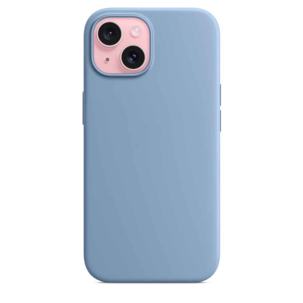 Силиконовый чехол Naturally Silicone Case with MagSafe Winter Blue для iPhone 15