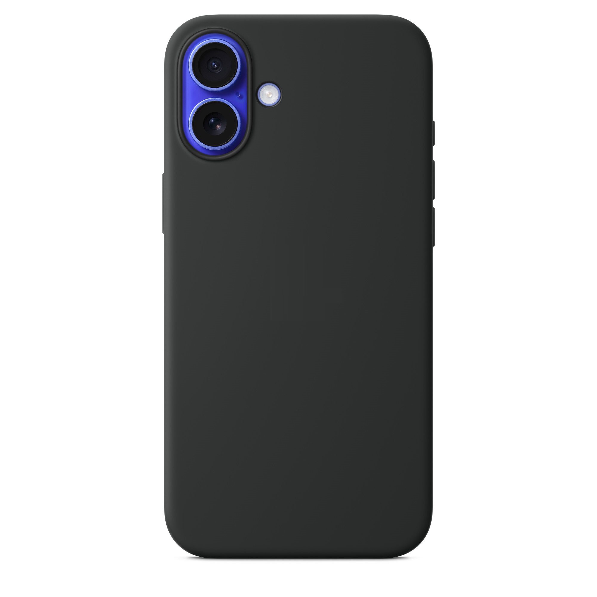 Силиконовый чехол Naturally Silicone Case with MagSafe Black для iPhone 16 Plus
