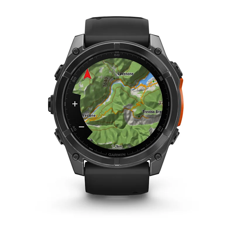 Умные часы Garmin fenix 8 – 51 mm AMOLED Slate Gray with a Black Silicone Band (010-02905-00)