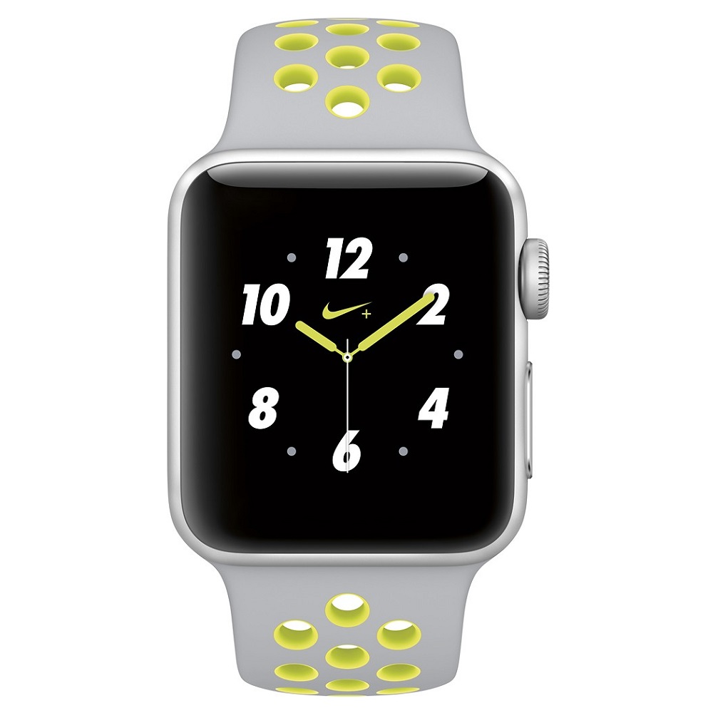 Часы Apple Watch Series 2 38mm (Silver Aluminum Case with Flat Silver/Volt Nike Sport Band)