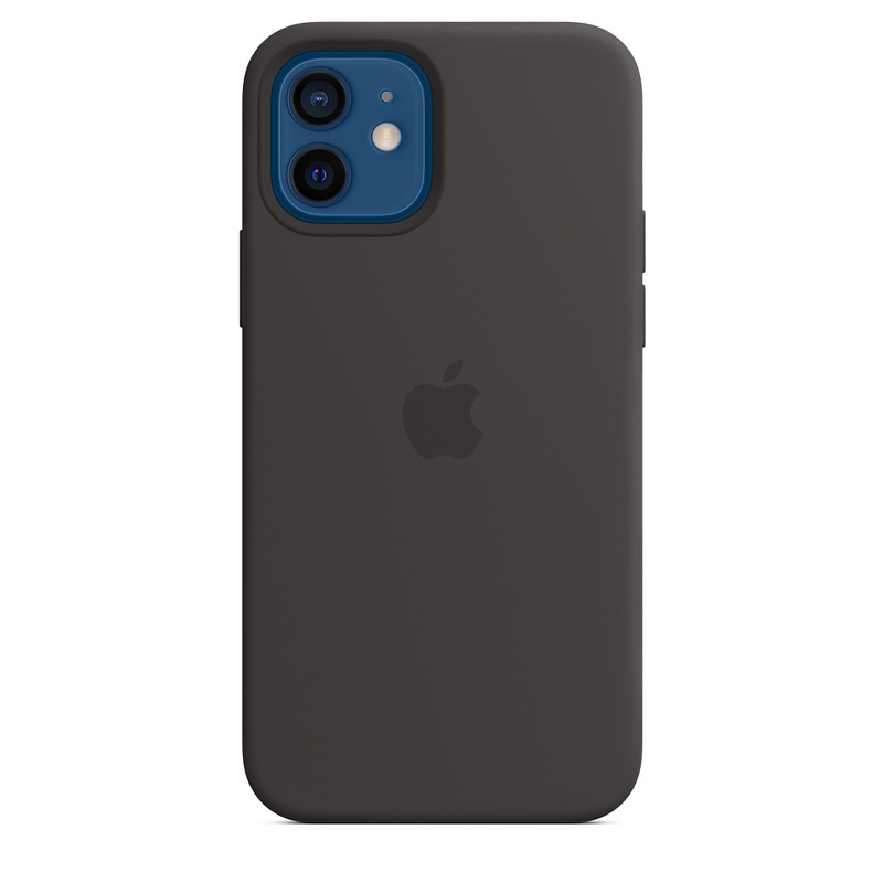 Силиконовый чехол Apple iPhone 12/12 Pro Silicone Case with MagSafe - Black  (MHL73ZE/A) для iPhone 12/12 Pro