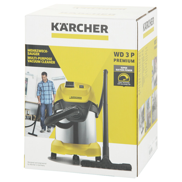 Пылесос для уборки офисов и мастерских Karcher WD 3 P Premium