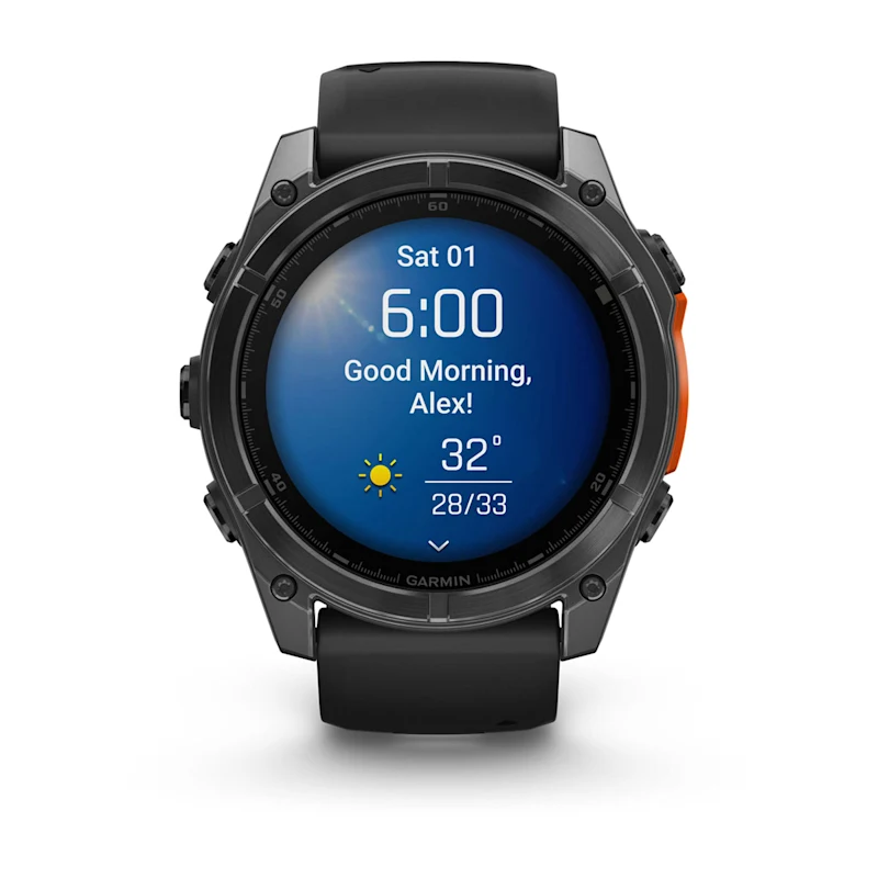 Умные часы Garmin fenix 8 – 51 mm AMOLED Slate Gray with a Black Silicone Band (010-02905-00)