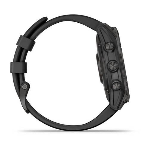 Умные часы Garmin fenix 7 – Sapphire Solar Edition Carbon Grey DLC Titanium with Black Band (010-02540-21)
