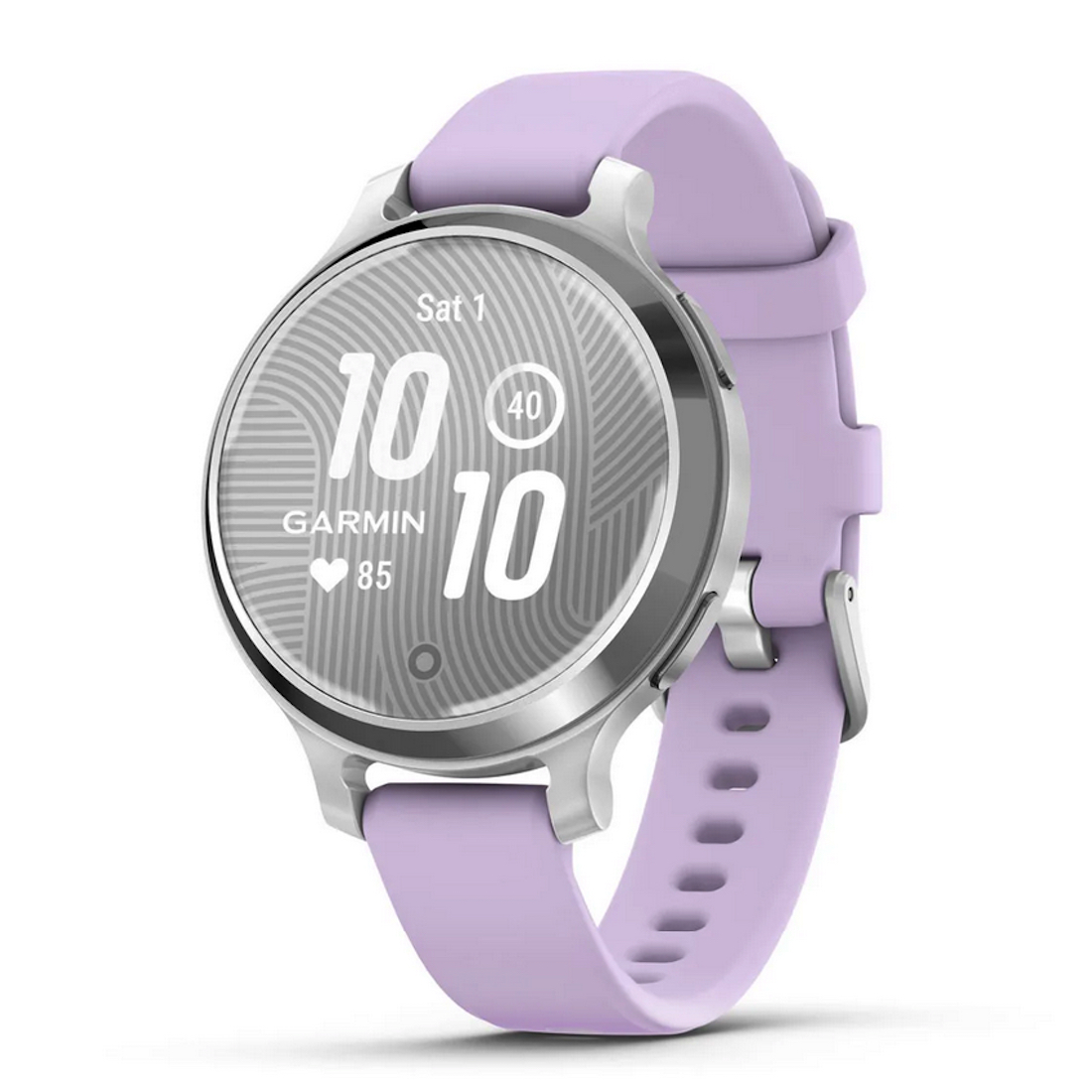 Умные часы Garmin Lily 2 Active Silver with Purple Jasmine Silicone Band (010-02891-01)