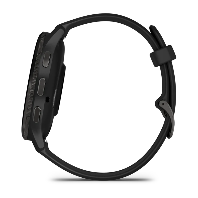 Умные часы Garmin Venu 3 Slate stainless steel bezel with black case and silicone band (010-02784-01)