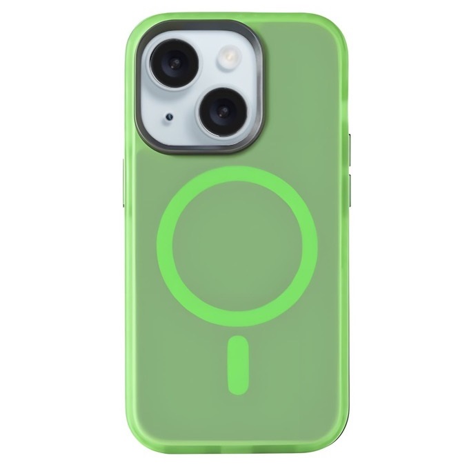 Чехол Gurdini Nano Series with Magsafe Green для iPhone 15