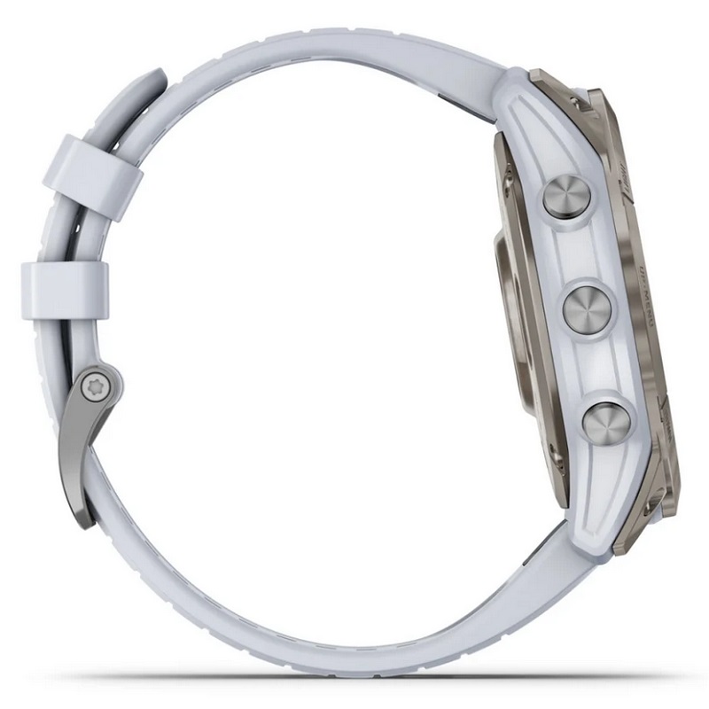 Умные часы Garmin epix Pro (Gen 2) – Sapphire Edition - 51 mm Titanium with Whitestone Band (010-02804-11)