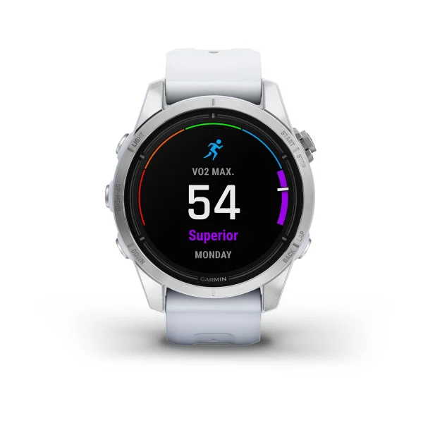 Умные часы Garmin epix Pro (Gen 2) – Standard Edition - 42 mm Silver with Whitestone Band (010-02802-01)