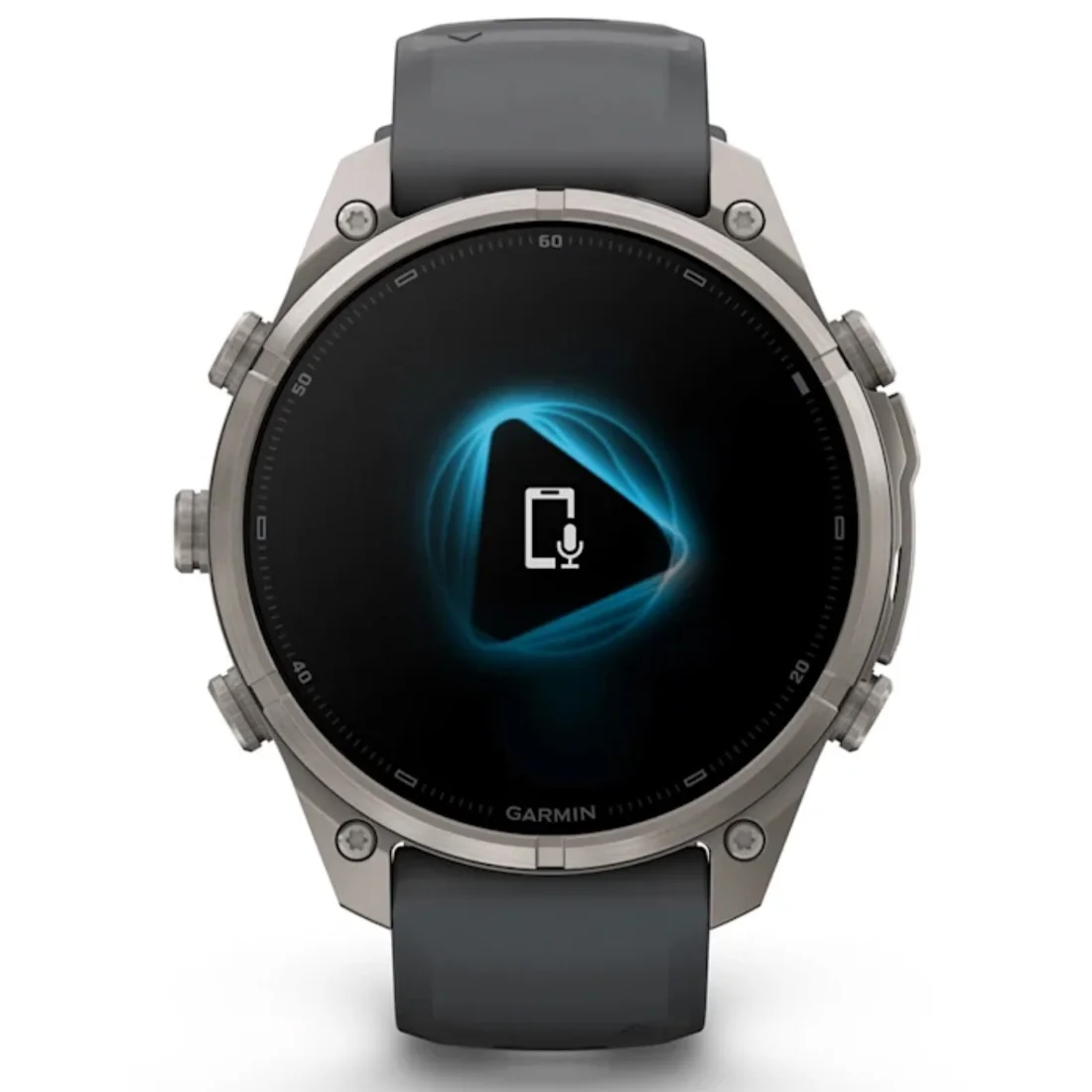 Умные часы Garmin fenix 9 Pro - 47 mm inReach Titanium with Pebble Grey Silicone Band (010-04336-21)