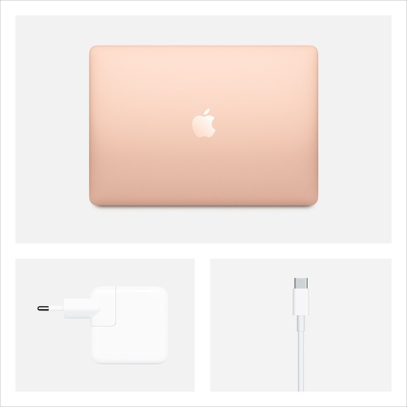 Ноутбук Apple MacBook Air 13 дисплей Retina с технологией True Tone Early 2020 Gold (Z0YL000N1) (RU/A) (Intel Core i5 1100 MHz/13.3/2560x1600/16GB/256GB SSD/DVD нет/Intel Iris Plus Graphics/Wi-Fi/Bluetooth/macOS)
