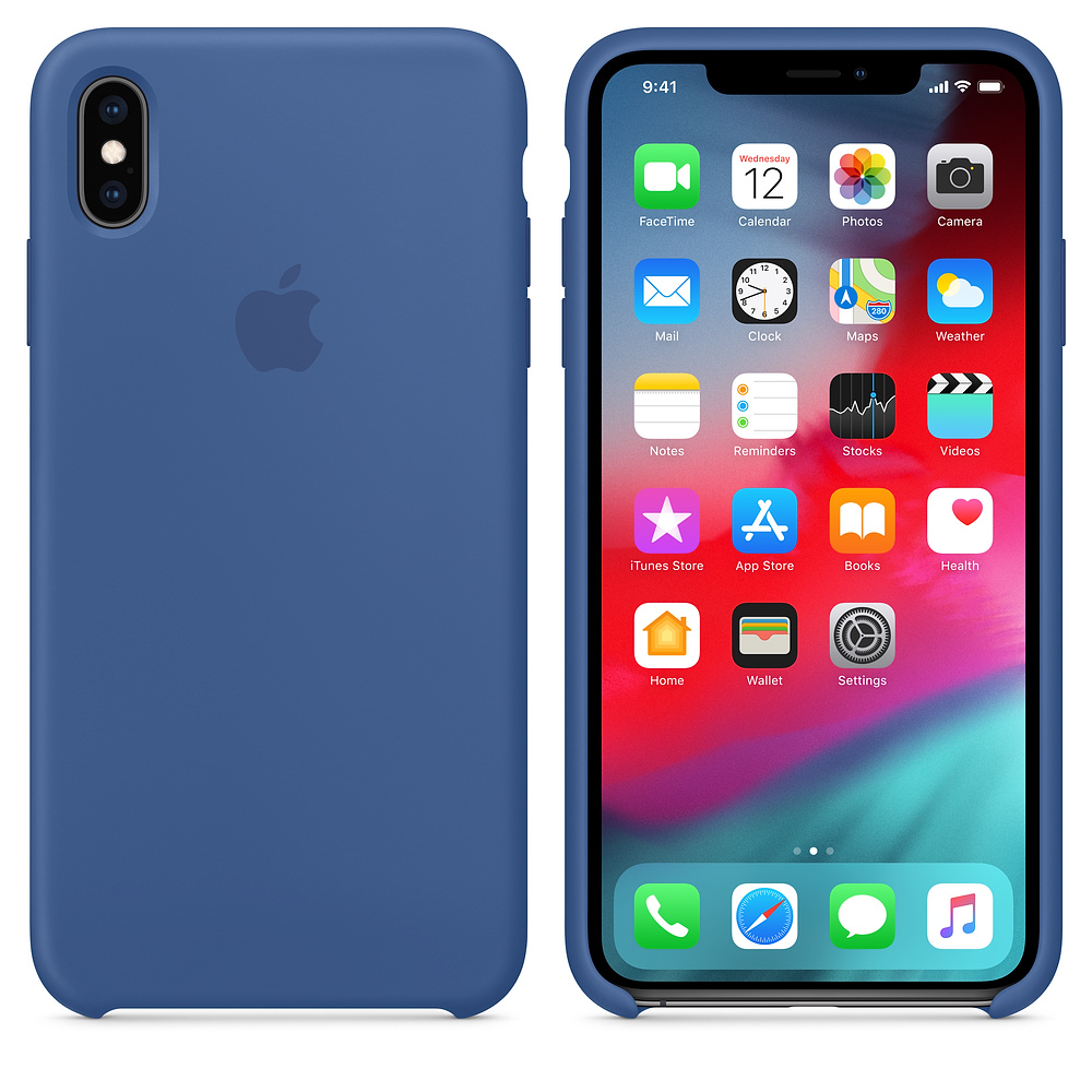 Силиконовый чехол Apple iPhone XS Max Silicone Case - Delft Blue (MVF62ZM/A) для iPhone XS Max