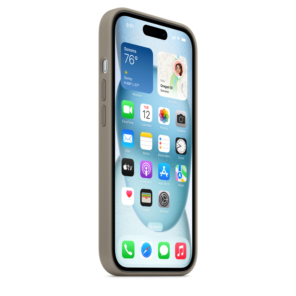 Силиконовый чехол Apple iPhone 15 Silicone Case with MagSafe - Clay (MT0Q3ZM/A) для iPhone 15