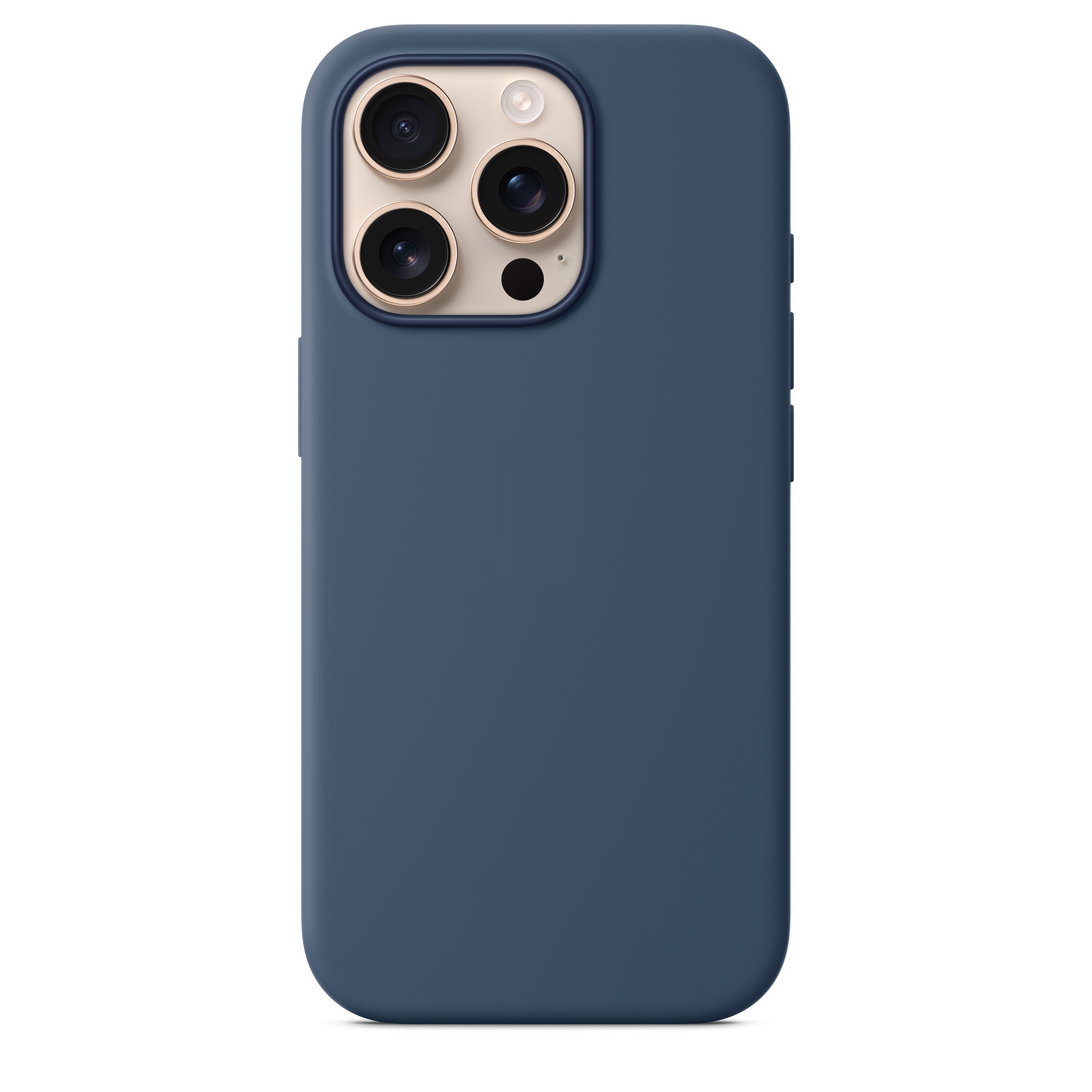 Силиконовый чехол Naturally Silicone Case with MagSafe Denim для iPhone 16 Pro