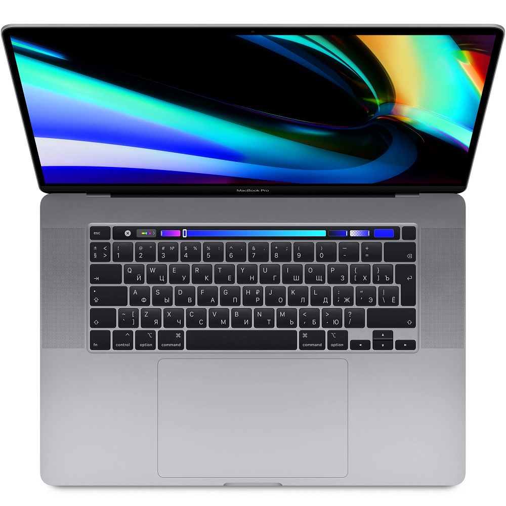 Ноутбук Apple MacBook Pro 16 with Retina display and Touch Bar Late 2019 (Intel Core i7 2600 MHz/16/3072x1920/16GB/512GB SSD/DVD нет/AMD Radeon Pro 5300M 4GB/Wi-Fi/Bluetooth/macOS) Space Gray (MVVJ2RU/A)