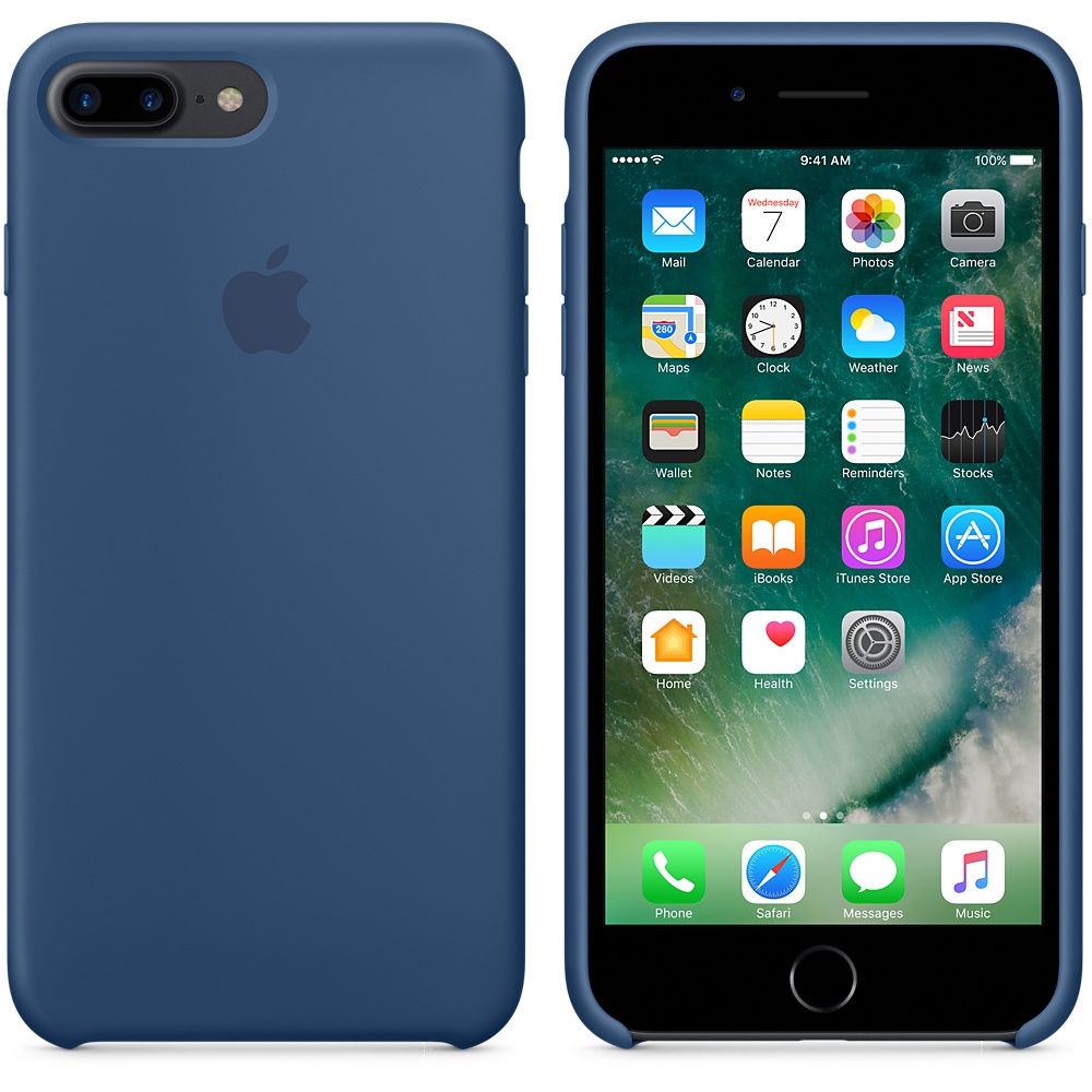 Силиконовый чехол Apple iPhone 7 Plus Silicone Case Ocean Blue (MMQX2ZM/A) для iPhone 7 Plus/iPhone 8 Plus