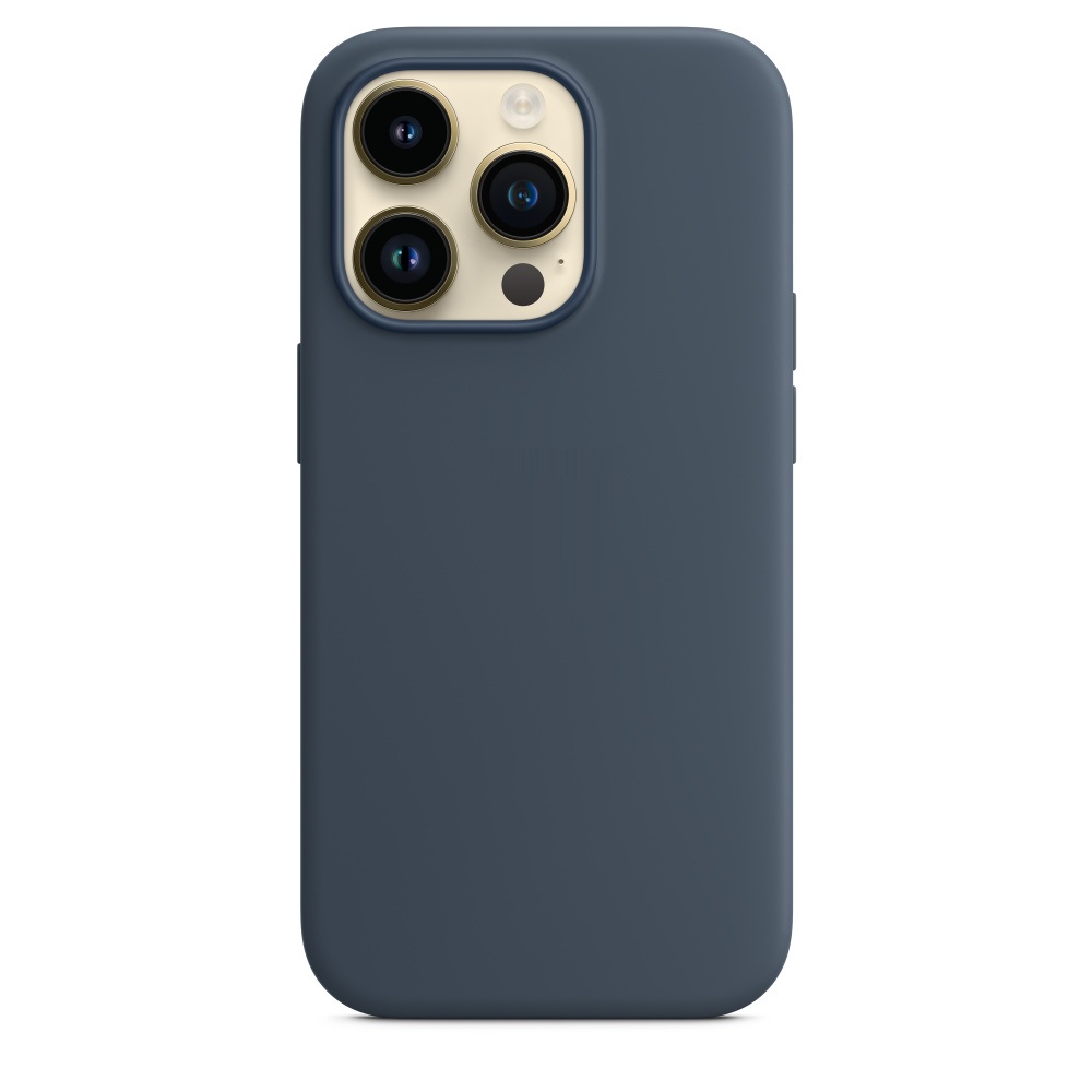 Силиконовый чехол Naturally Silicone Case with MagSafe Storm Blue для iPhone 14 Pro