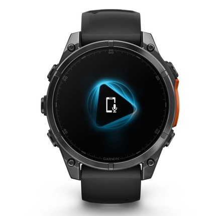 Умные часы Garmin fenix 8 – 47 mm AMOLED slate gray with a black silicone band (010-02904-00)