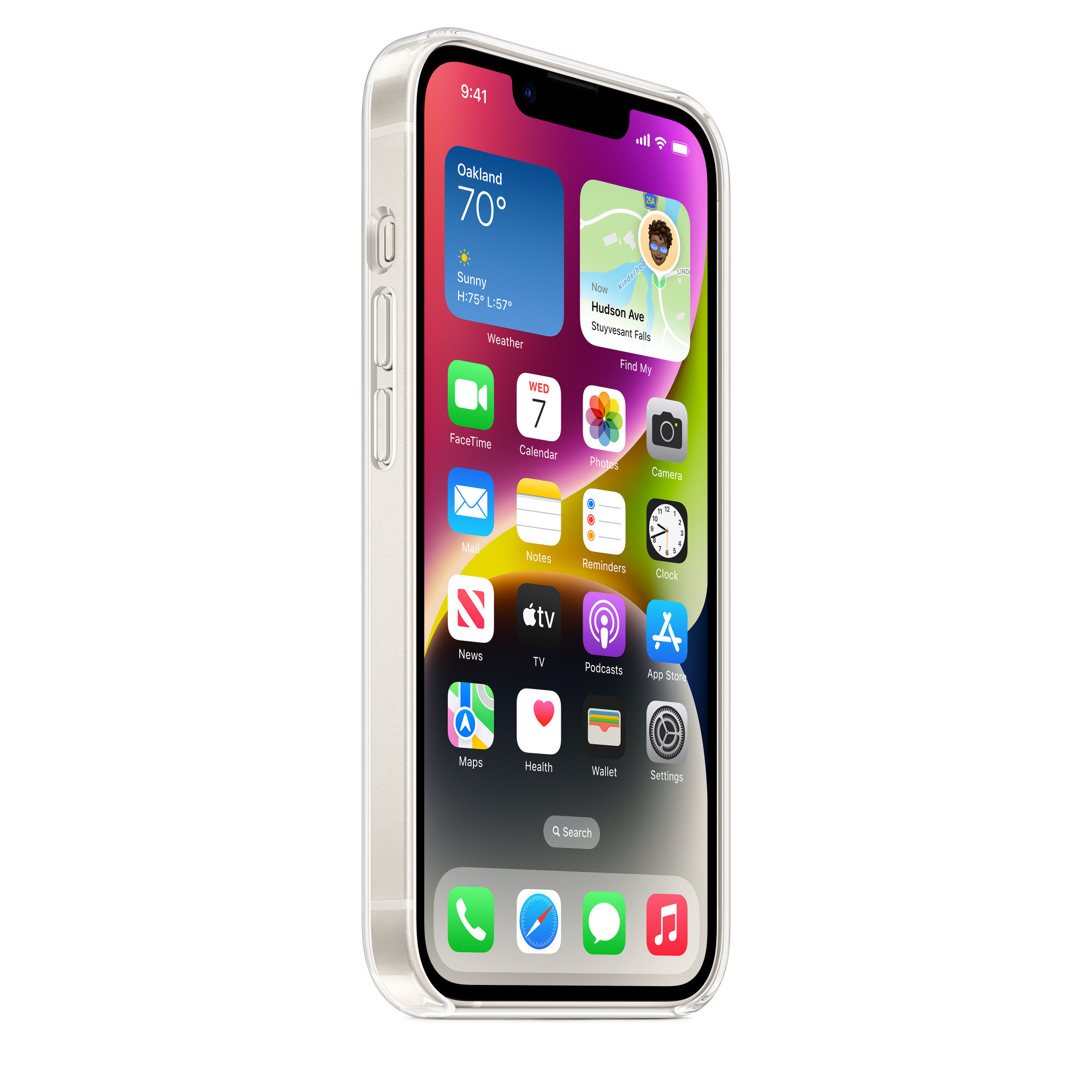 Пластиковый чехол Naturally Clear Case with MagSafe для iPhone 13/14