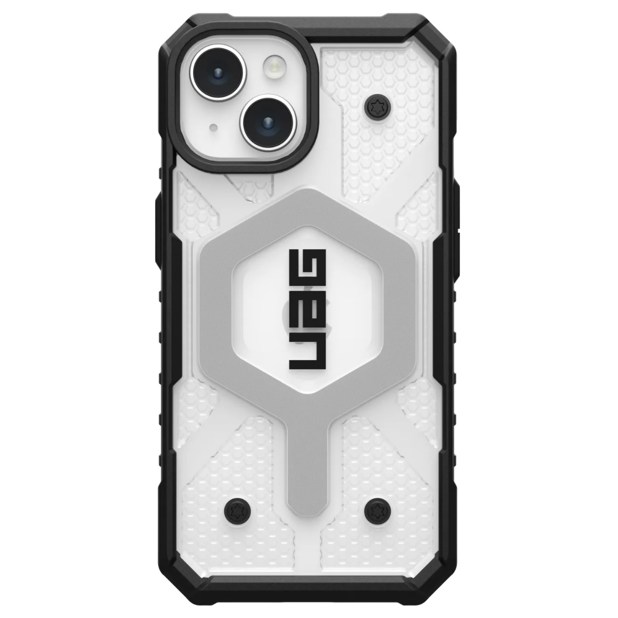Противоударный защитный чехол UAG Pathfinder MagSafe Clear для iPhone 15 (6.1) Ice
