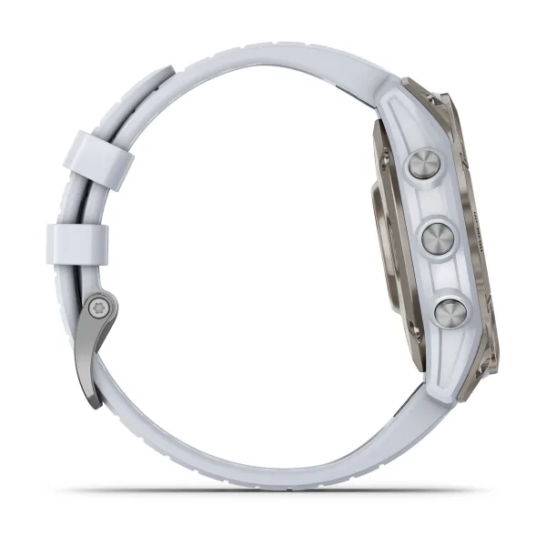 Умные часы Garmin epix Pro (Gen 2) – Sapphire Edition - 47 mm Titanium with Whitestone Band (010-02803-21)