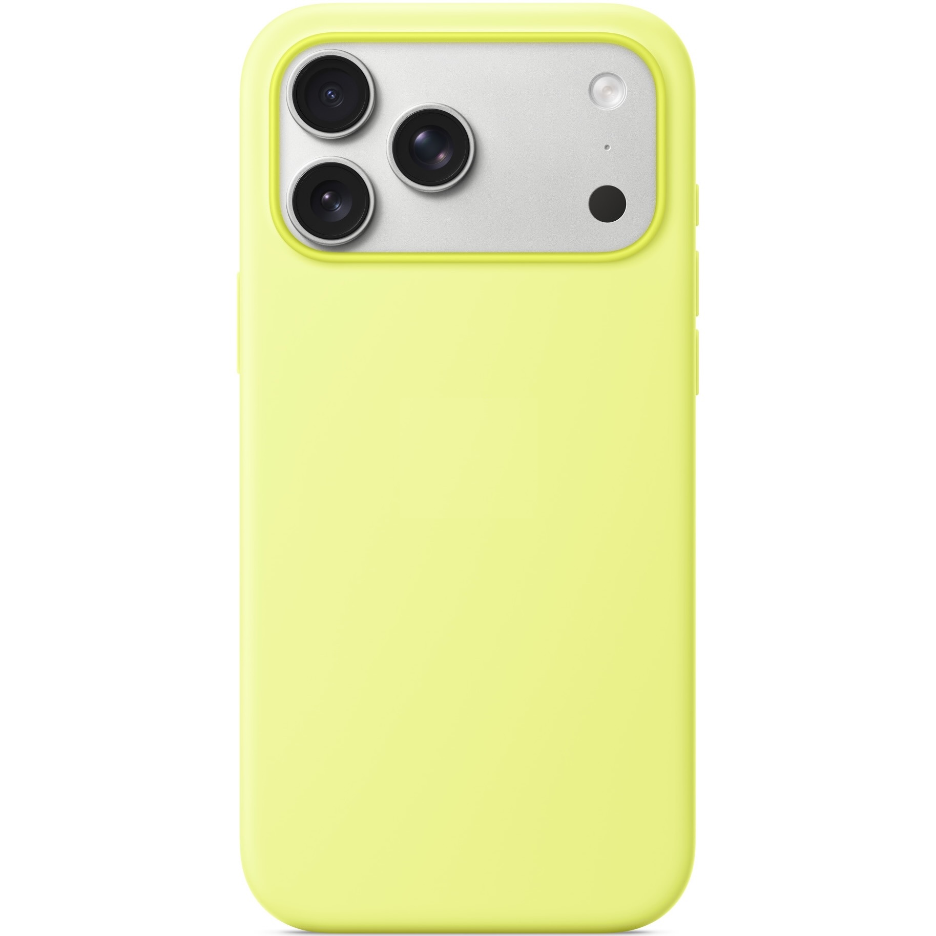Силиконовый чехол Naturally Silicone Case with MagSafe Neon Yellow для iPhone 17 Pro Max