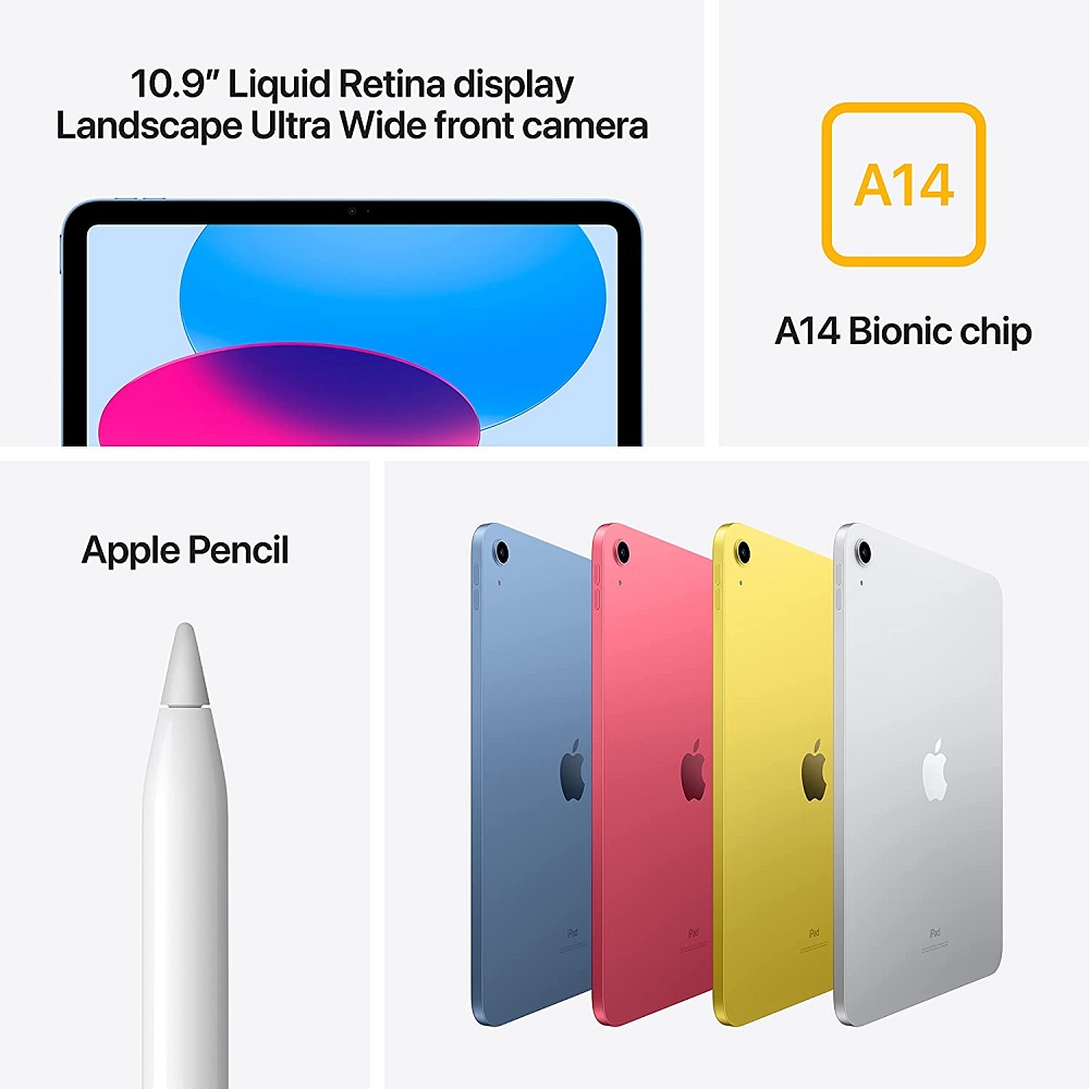 Планшет Apple iPad 10.9 2022, 64 ГБ, Wi-Fi, желтый