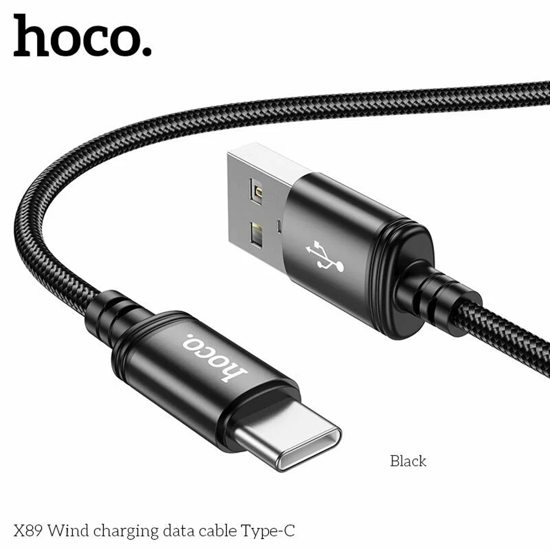 Кабель Hoco X89 USB - Type-C 1m Black