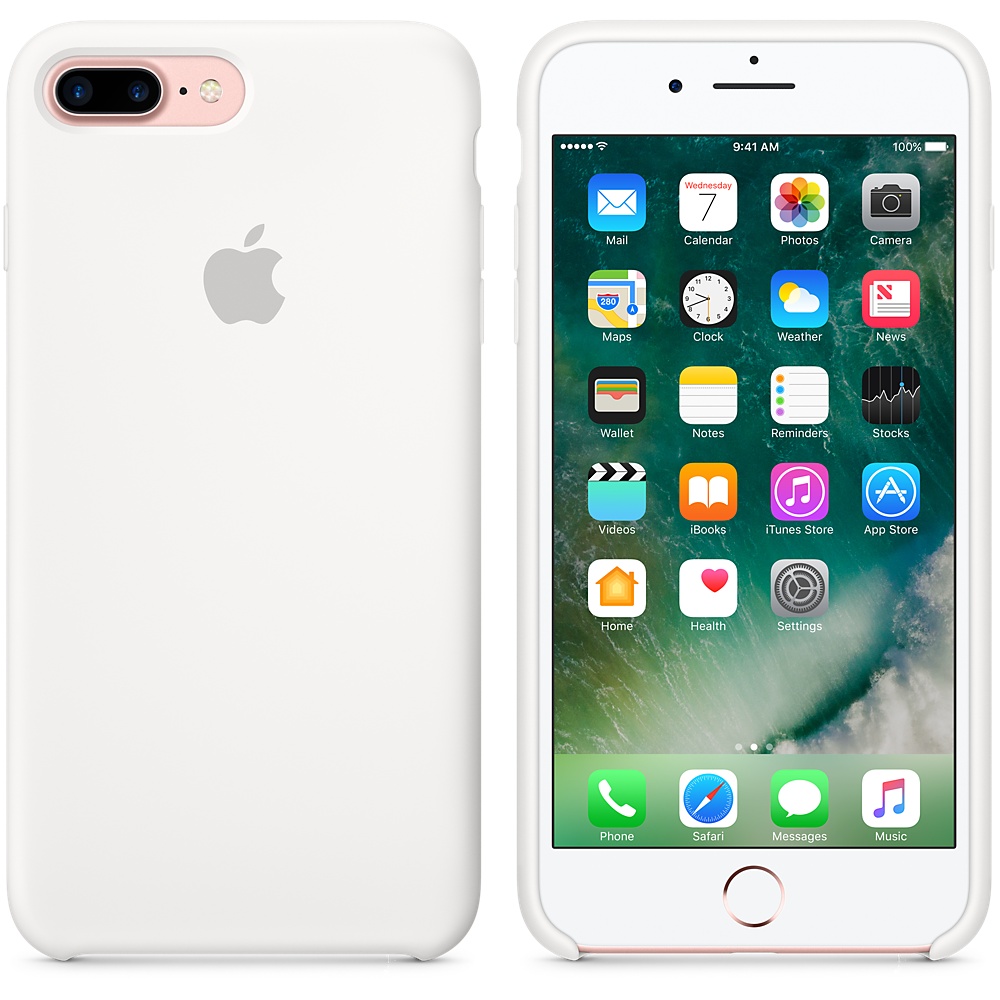 Силиконовый чехол Apple iPhone 7 Plus Silicone Case White (MMQT2ZM/A) для iPhone 7 Plus/iPhone 8 Plus