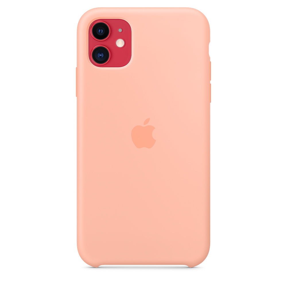 Силиконовый чехол Apple iPhone 11 Silicone Case - Grapefruit (MXYX2ZM/A) для iPhone 11