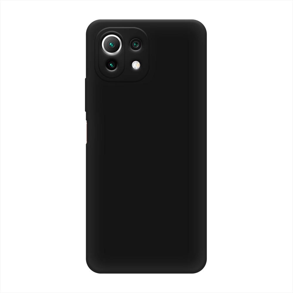 Силиконовый чехол черный для Xiaomi 11 Lite 5G NE