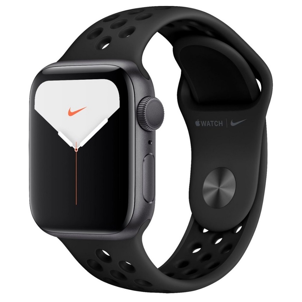 Часы Apple Watch Series 5 GPS 40mm Aluminum Case with Nike Sport Band (MX3T2RU/A) (Space Gray Aluminum Case with Antracite/Black Nike Sport Band)