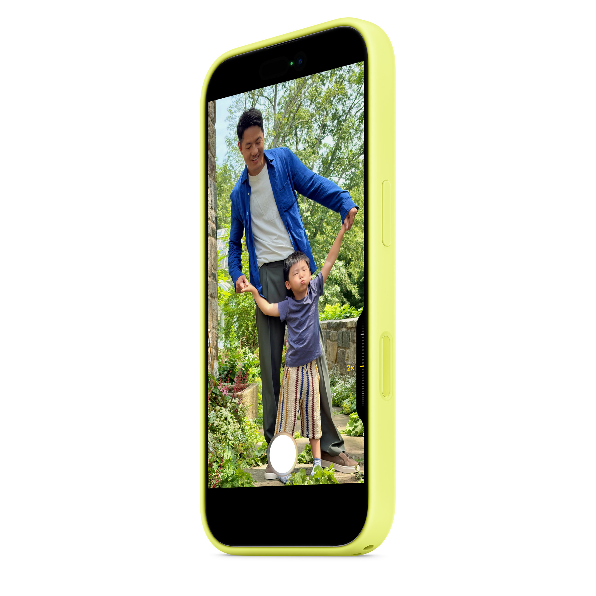 Силиконовый чехол Naturally Silicone Case with MagSafe Neon Yellow для iPhone 17