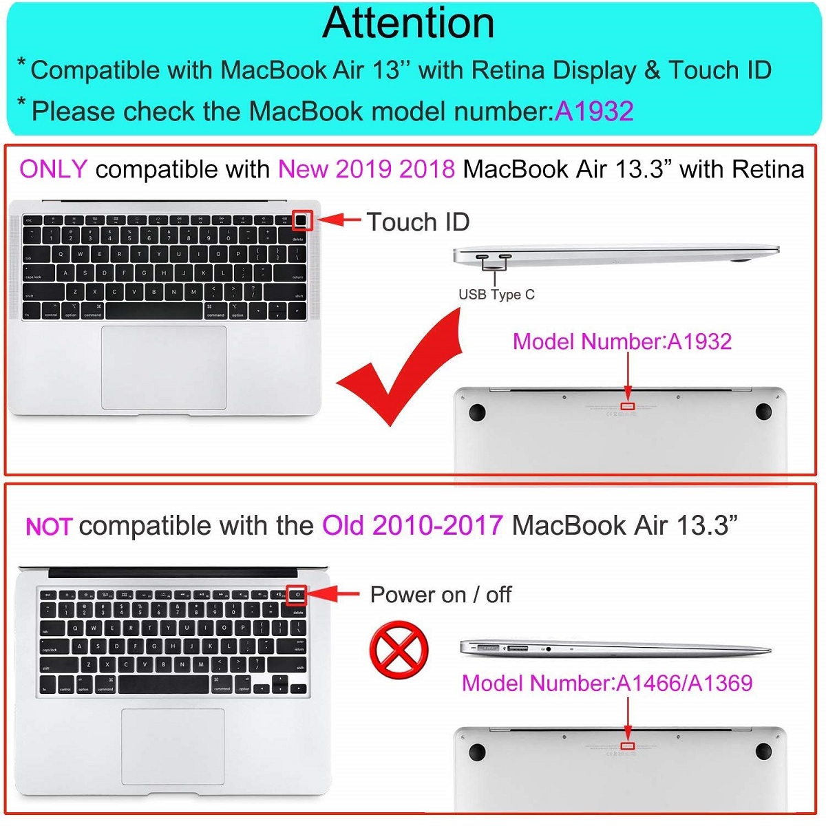 Чехол-накладка HardShell Case Matte Transparent (Матовая Прозрачная) для Apple MacBook Air 13 2018-2020