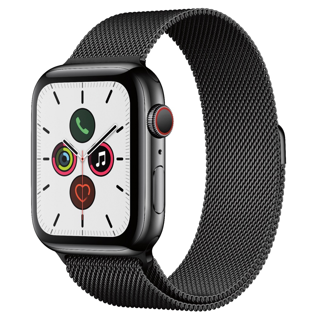 Часы Apple Watch Series 5 GPS + Cellular 44mm (MWW82) (Space Black Stainless Steel Case with Space Black Milanese Loop)