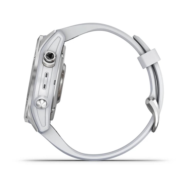 Умные часы Garmin fenix 7S – Standard Edition Silver with Whitestone Band (010-02539-03)