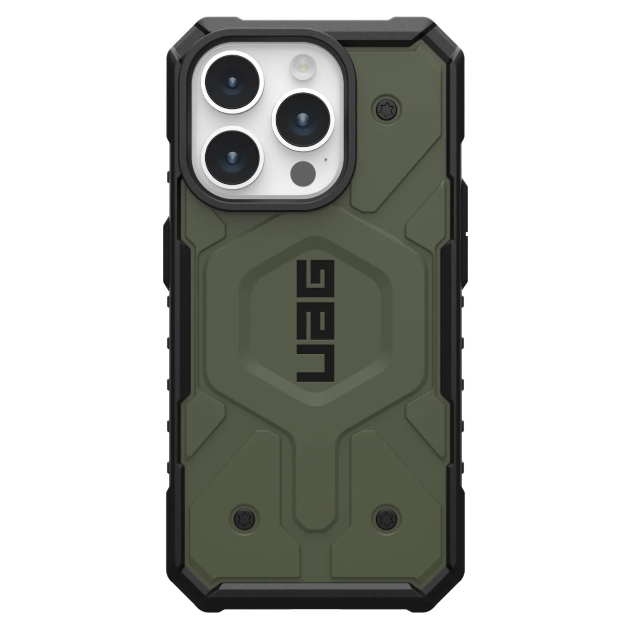 Противоударный защитный чехол UAG Pathfinder MagSafe для iPhone 15 Pro (6.1) Olive Drab